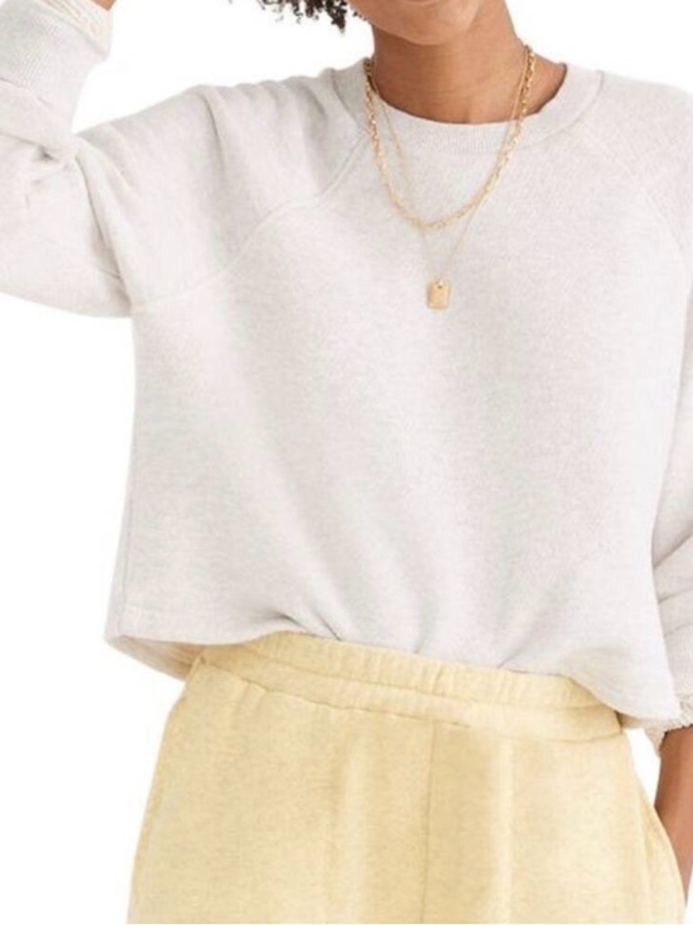 Madewell Airyterry Crop Sweatshirt